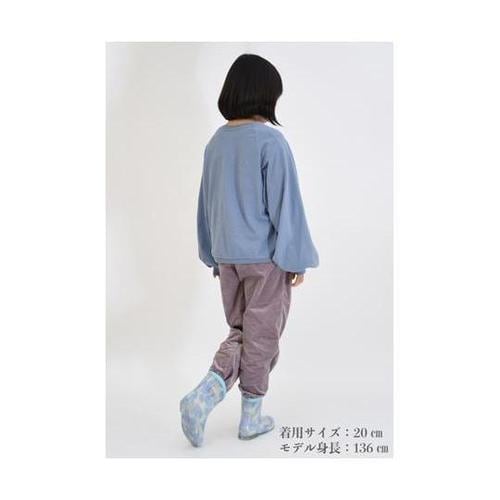 女児キッズハートリボン柄長靴 20cm