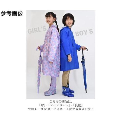 女児キッズハートリボン柄長靴 19cm