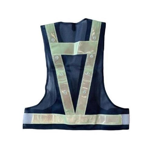 安全ベスト・LED(蓄光・紺/白) EA