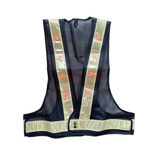 安全ベスト・LED(蓄光・紺/白) EA