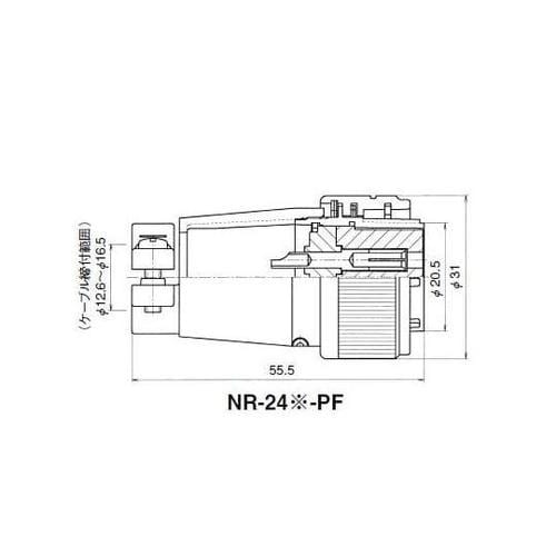 NRプラグ(シェルφ24・10極) NR