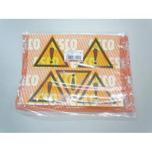 80x92mm 安全標識ステッカー[警告