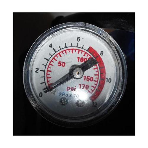 33333 ゲージ付ミニフットポンプ 黒