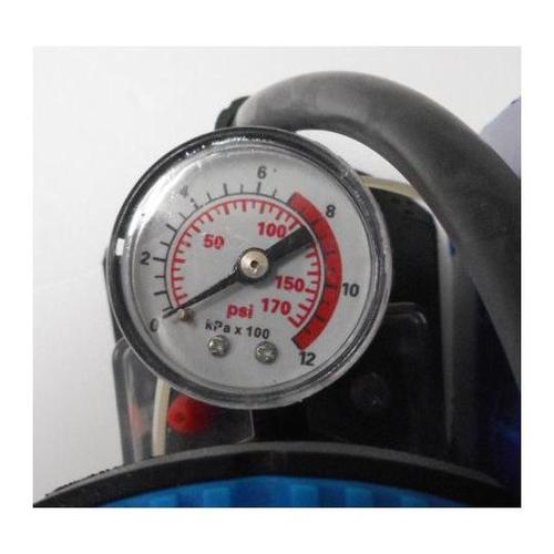 33333 ゲージ付ミニフットポンプ 黒