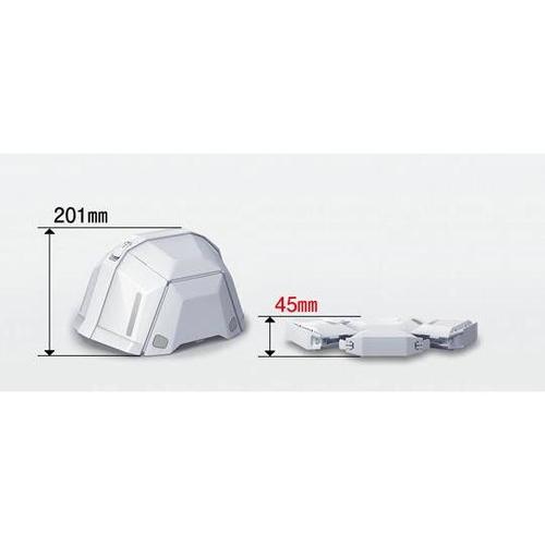 防災用ヘルメット・白(折畳式/収納袋付)