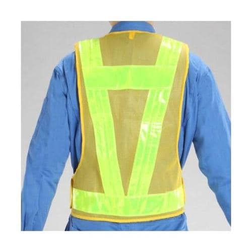 LED安全ベスト(紺・黄/赤白点滅) E