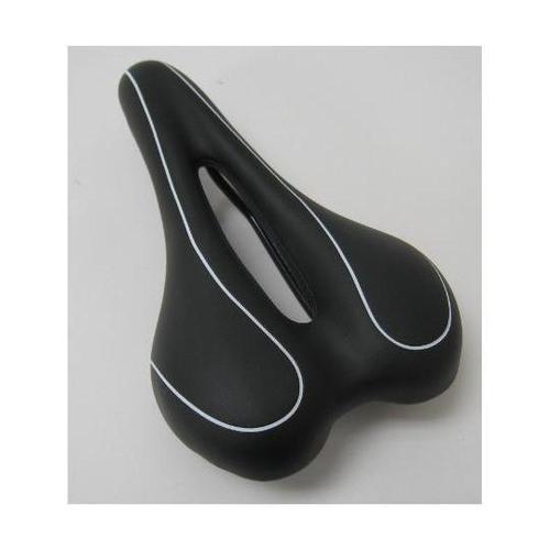 穴あき自転車用サドル スポーツ用 ブラッ