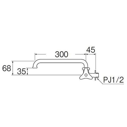 JA20J−L3−13 横形自在水栓