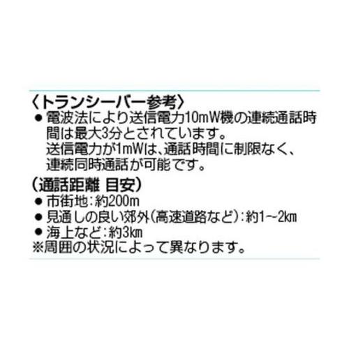 トランシーバー(同時通話型) EA790