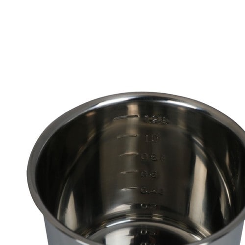 18−8目盛付深型キッチンポット(手無) 2セット