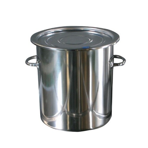 18−8テーパー型食品コンテナ(蓋付)12L