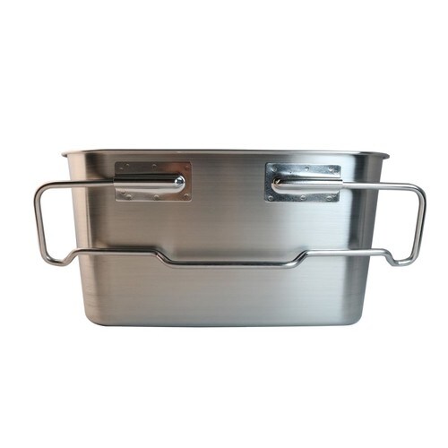 18−8給食バット・運搬型 積み重ね取手付 研磨有