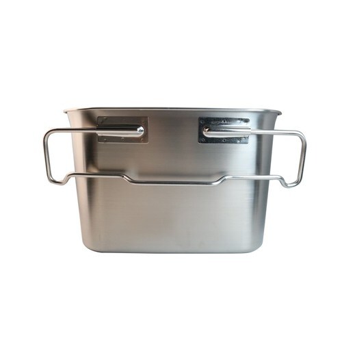 18−8給食バット・運搬型 積み重ね取手付 研磨有