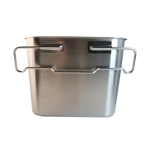 18−8給食バット・運搬型 積み重ね取手付 研磨有