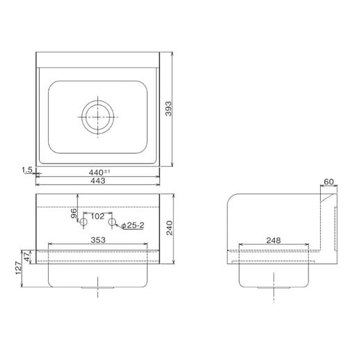 18−8手洗いシンク