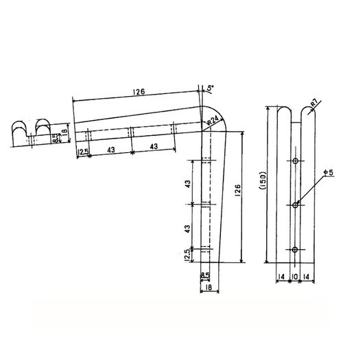 樹脂製L型コーナーゴム大(白) 3セット