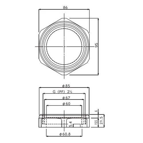 ナット(ゴムパッキン付)