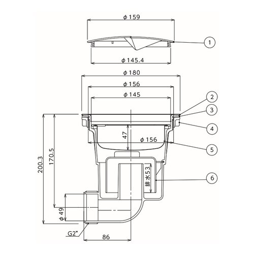 EC180排水トラップ