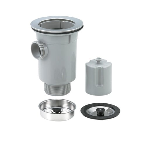 小型ゴミ収納器付防臭排水トラップ(50A)2吋