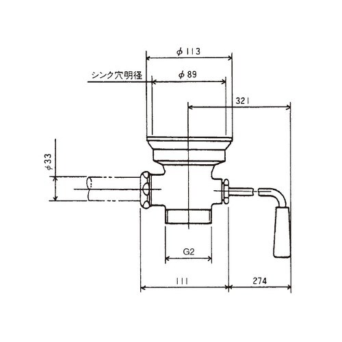 ハンドルコックドレーン