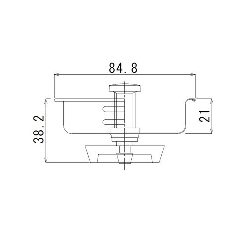 SUS304業務用共栓(40A)用菊型カゴ×3