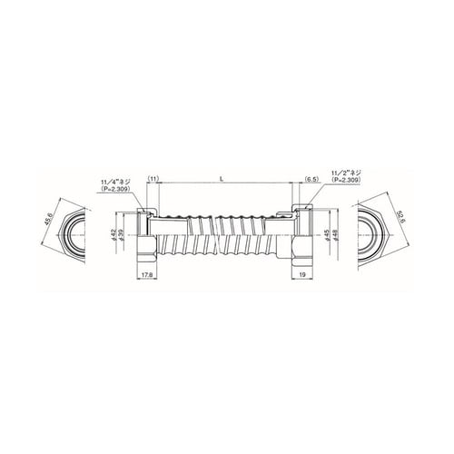 32A×40A両端ナット付きホース 3セット