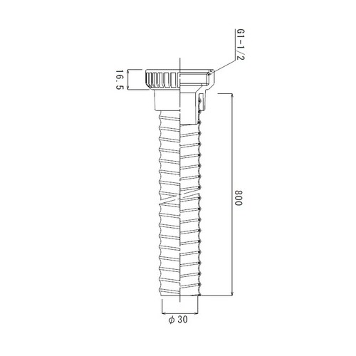 40A用ジャバラホース管用ネジ 3セット