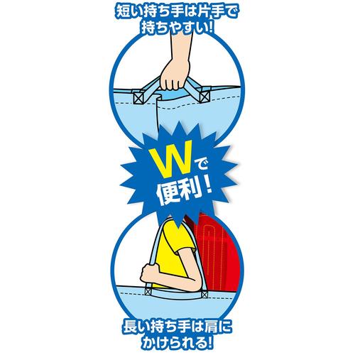 カラー不織布バッグ 持ち手Wタイプ 大