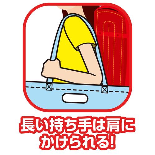 カラー不織布バッグ 持ち手穴あき 大