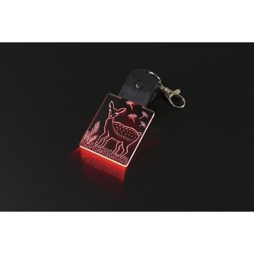 アクリルライトキーホルダー角