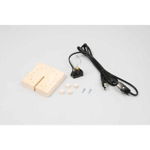 ライティングベース中ーコードナツメ球10Wー台付