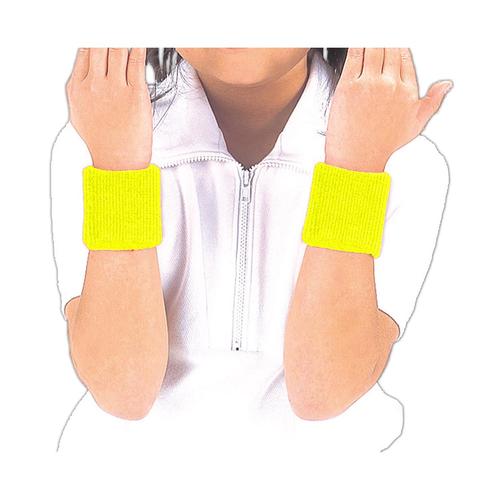 リストバンド(2ヶ組) 蛍光イエロー