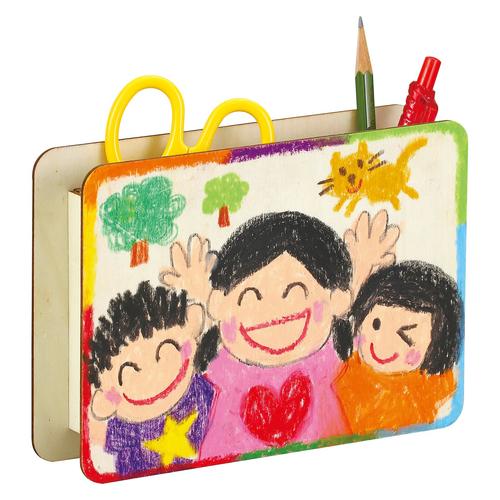 木製小物入れL判ホワイトシート付