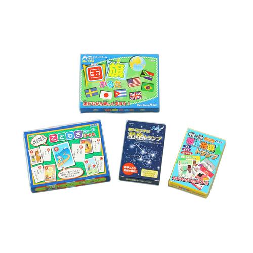 人気かるた4点ことわざ/星座/国旗/都道府県