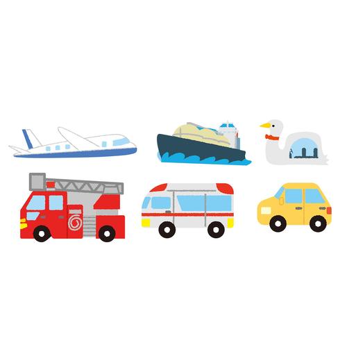 はってはがせるシールブックのりもの