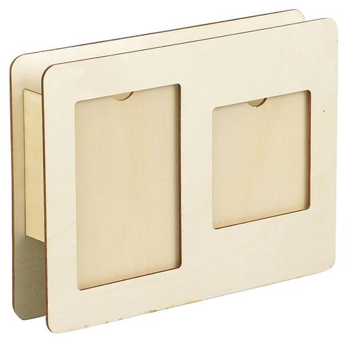 木製小物入れ2ポケット