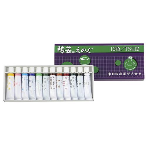 陶芸絵具楽焼12色セットチューブ入