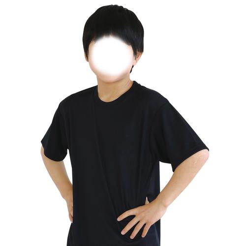 ATドライTシャツ130cmレッドポリ100%