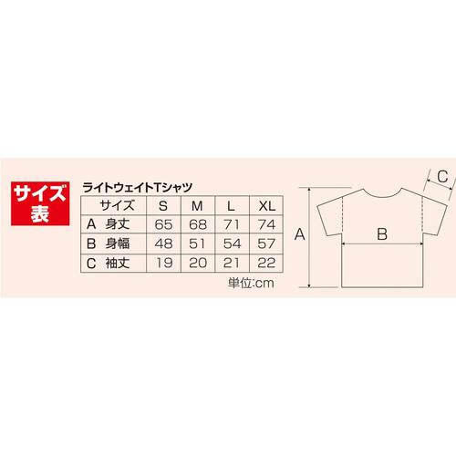 ライトウエイトTシャツLネイビー031