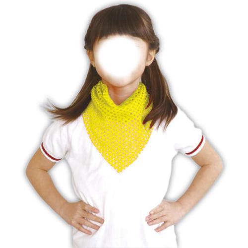 キラキラメッシュスカーフ 黄