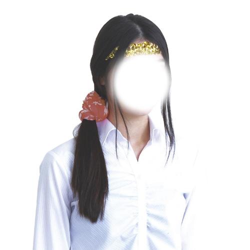 メタリック ヘアーターバン ゴールド