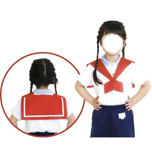 セーラーえり 赤