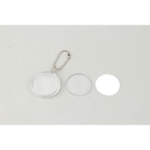 ワンタッチクリアキーホルダー丸型