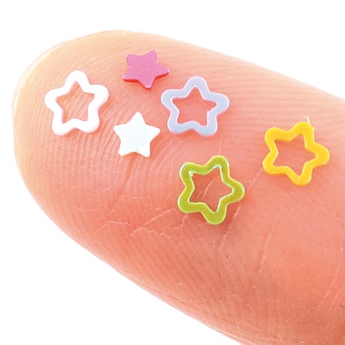 ホログラムグリッター1g星カラフル