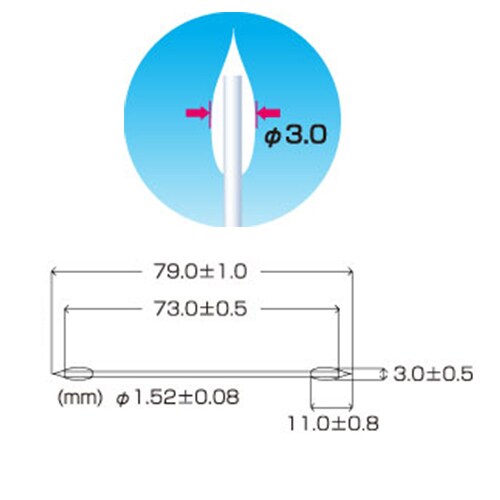 クリーニングスティック(両面)EA109DY−12