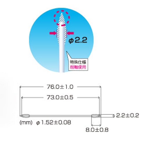 クリーニングスティック(両面)EA109DY−14