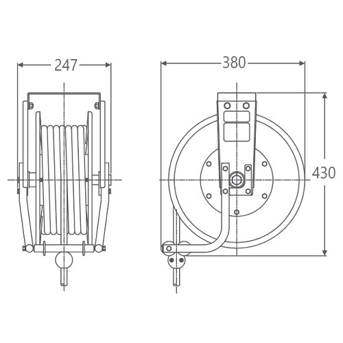 高圧洗浄機用大型リール EA115BB−36