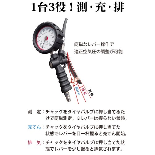 タイヤチャック&ゲージEA123CH−14