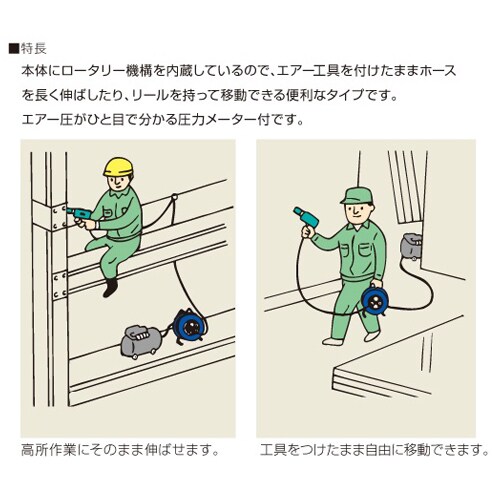 ウレタンエアーホースリール EA124BC−2