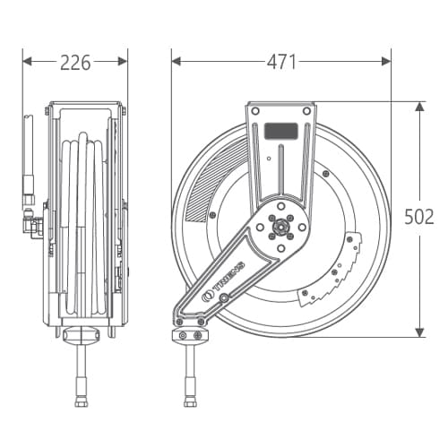 自動巻エアーホースリール EA124BJ−26